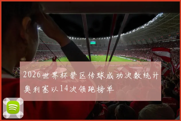 2026世界杯禁区传球成功次数统计奥利塞以14次领跑榜单